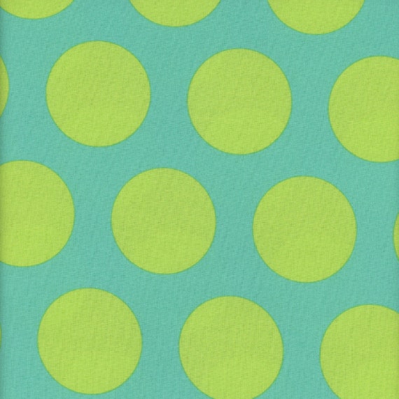 Roar! Dinosaur Eggs, in Mint, by Tula Pink for FreeSpirit, sold by the 1/2 yard or the yard  100% cotton