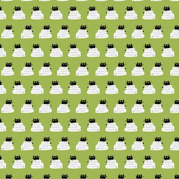 Cats in the Laundry, Wrap, STELLA-DLW3263, in Grass, by LEEZAWORKS, sold by the yard