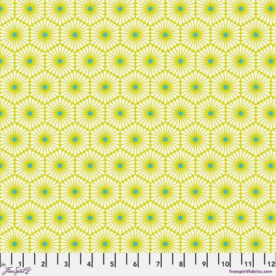 Besties, Daisy Chain - Clover, by Tula Pink, for FreeSpirit Fabrics, sold by the 1/2 yard or the yard