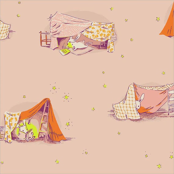 Quilt Tent, Blush by Heather Givans, Windham Fabrics, sold by the yard