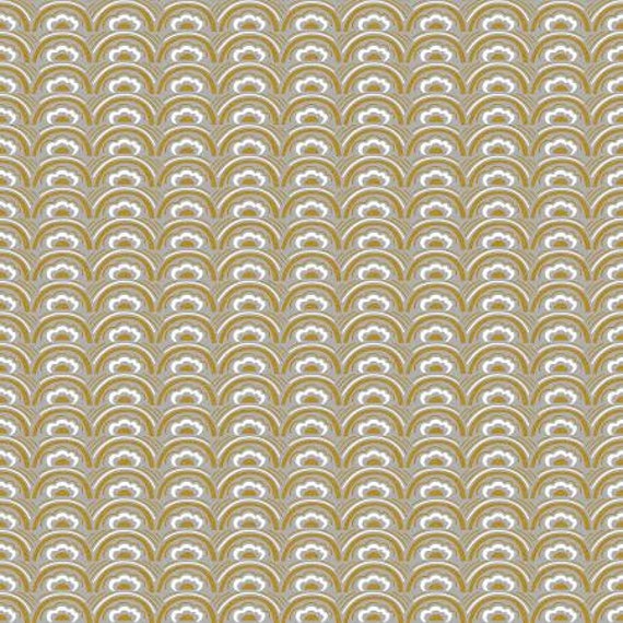 Penny Cress Garden, Iona, Gray Metallic Fabric, MC305-GY5M, Cotton and Steel, Sold by the 1/2 yard or the yard