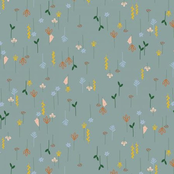 Dear Friends-Hide and Seek- Eucalyptus Fabric- Cotton and Steel- RJR- Sold by the 1/2 yard or the yard