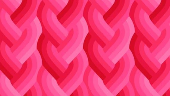 Echo Braid, in Dark Pink, By Emily Van Hoff, 42380 28, Moda, Sold by the yard