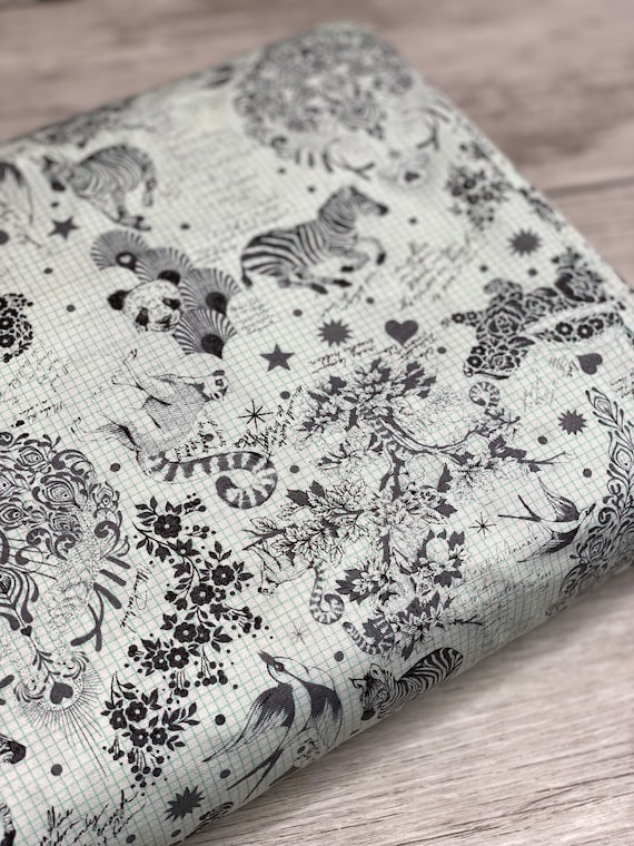 Linework, Sketchy, Paper, By Tula Pink, for FreeSpirit Fabrics, sold by the 1/2 yard or the yard
