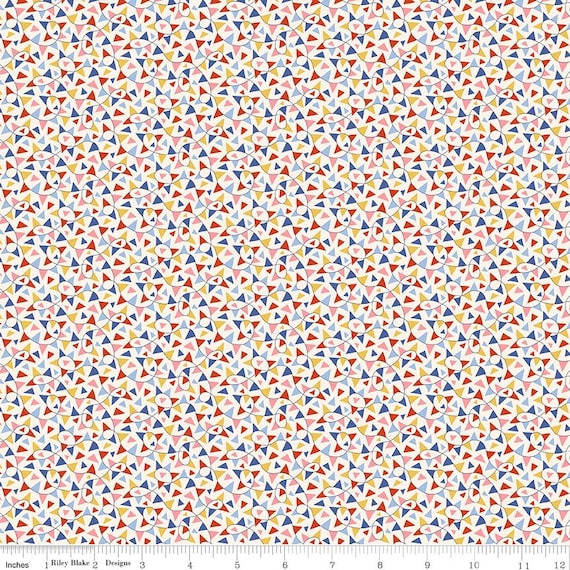 Liberty Summer Fair, Fun Fair Bunting A, By Liberty Fabrics, sold by the yard