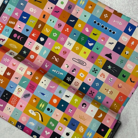 Selvedge, Magic Icons, Multi, RS5181 11, Ruby Star Society, sold by the yard