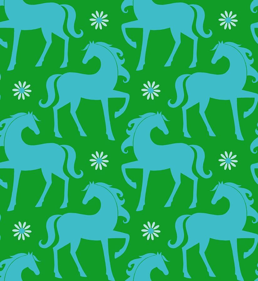 Carousel: Fancy Horse in Verdant Carousel: Fancy Horse in Verdant