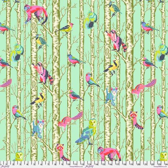 Full Moon Forest, Family Tree - Enchanted, by Tula Pink, FreeSpirit Fabrics, sold by the 1/2 yard or the yard