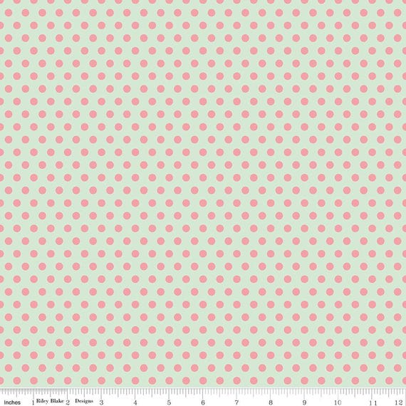 Serendipity 2, Dots, in Mint, C17307-Mint, By Minki Kim, Riley Blake Designs, sold by the yard
