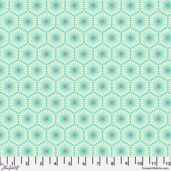 Besties, Daisy Chain - Meadow, by Tula Pink, for FreeSpirit Fabrics, sold by the 1/2 yard or the yard