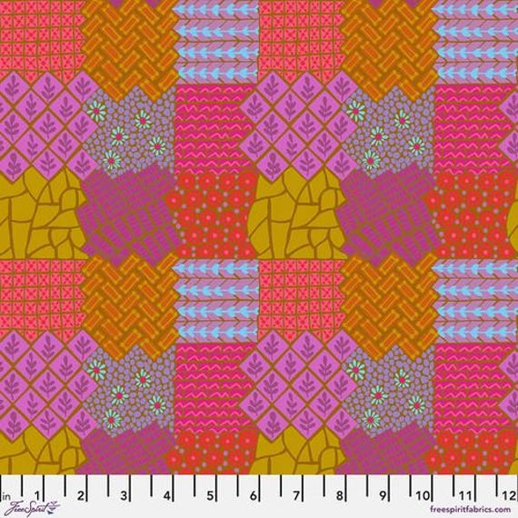 Our Fair Home,  Walkway, in Caramel, By Anna Maria, FreeSpirit Fabrics, sold by the 1/2 yard or the yard