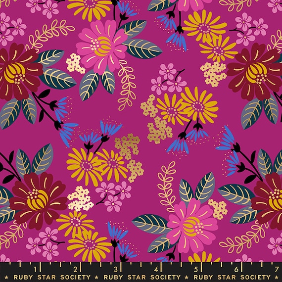 Reign Eminence Berry, RS1026 14M Ruby Star, Rashida Coleman Hale, Moda Fabrics, Sold by the 1/2 yard or the yard