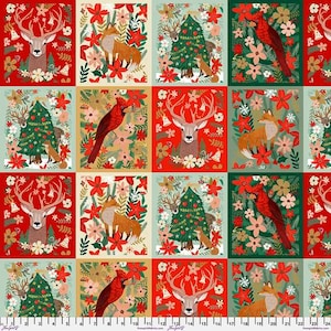 Christmas Spirit, Christmas Spirit- Multi, By Mia Charro, FreeSpirit, sold by yard