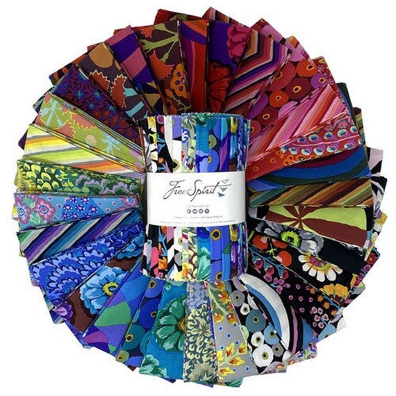 Kaffe Fassett, Pre-Cut 30 Piece 6" Design Strips, 85 & Fabulous, Free Spirit Fabrics