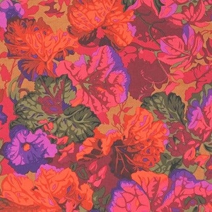 Grandiose, in Rust, Vintage, By Kaffe Fassett for the Kaffe Fassett Collective, FreeSpirit, sold by the 1/2 yard or the yard