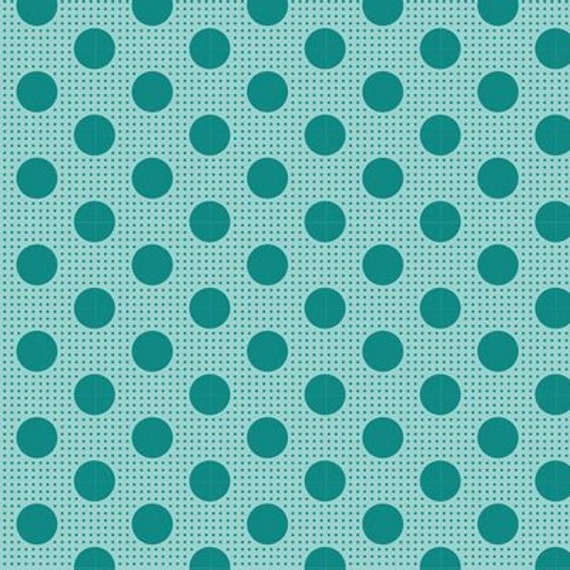 Tilda -Medium Dots, Dark Teal, Sold by the 1/2 yard or the yard