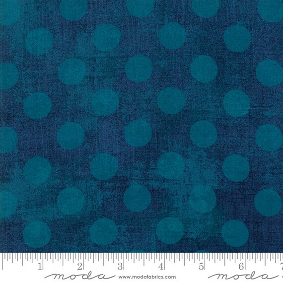 Grunge Hits The Spot New Prussian 30149 57 Moda Basic, sold by the 1/2 Yard - Cut Continuously