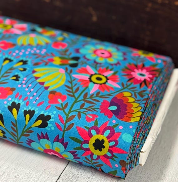 Allegory, Charmed, in Azul, By Anna Maria Parry, AMT 142-42L, Anna Maria Textiles, sold by the yard