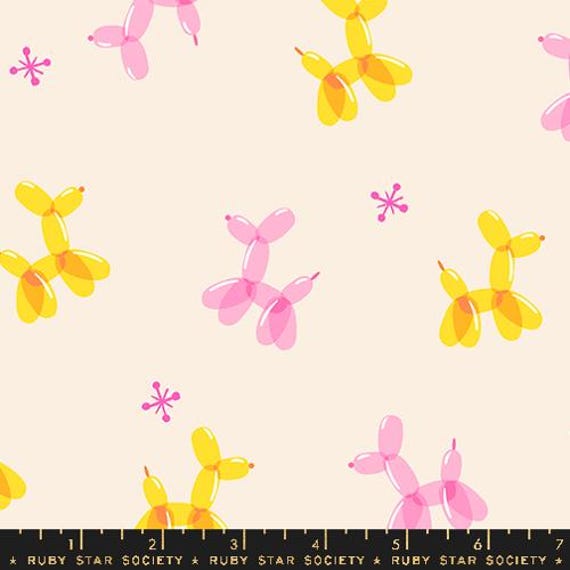 Eye Candy, Balloon Animal , Natural, RS5156 12, Ruby Star Society, Moda, sold by the 1/2 yard or the yard