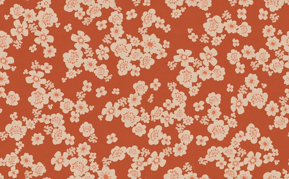 Paper Cuts 2, Hanna Canvas, in Persimmon, RS1115 20L, Rashida Coleman Hale, Ruby Star Society, Sold by the yard