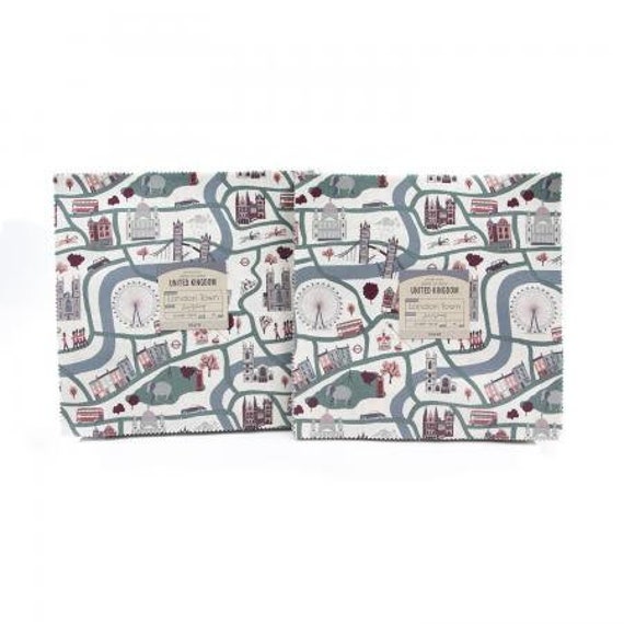 London Town- Precuts- 10X10 Pack- Cotton and Steel/RJR-SY100P-10X10