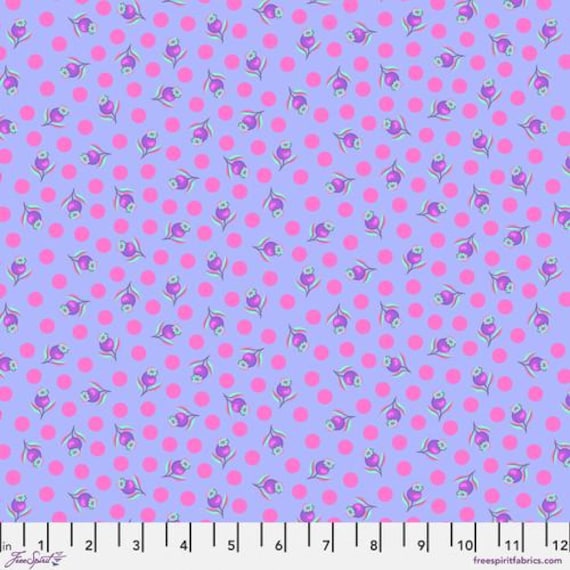 Untamed, By Tula Pink,Impending Bloom, in Cosmic, sold by the 1/2 yard or the yard