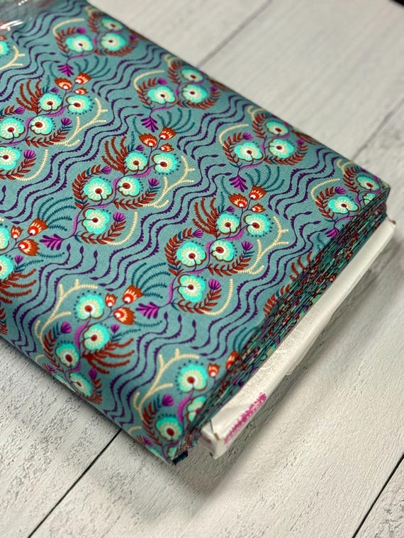 Allegory, Tambourine, in Storm, By Anna Maria Parry, AMT 147-63V, Anna Maria Textiles, sold by the yard