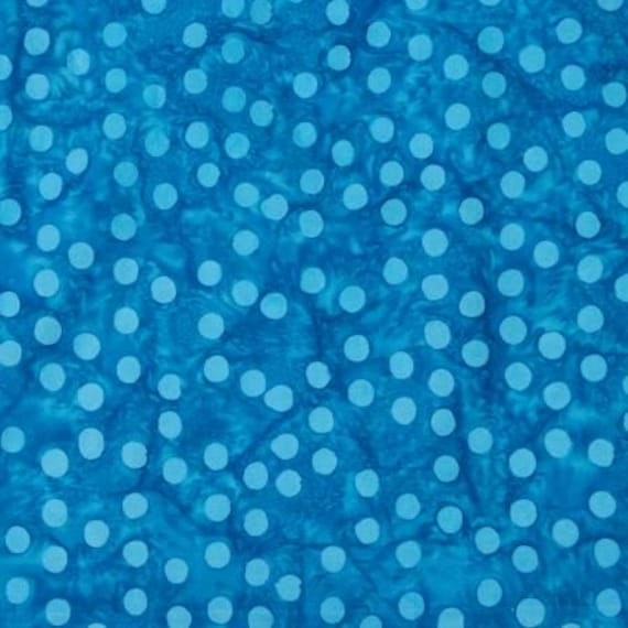 Batiks Basics Polka Pop Ocean Blue Riley Blake Designs, sold by the the yard