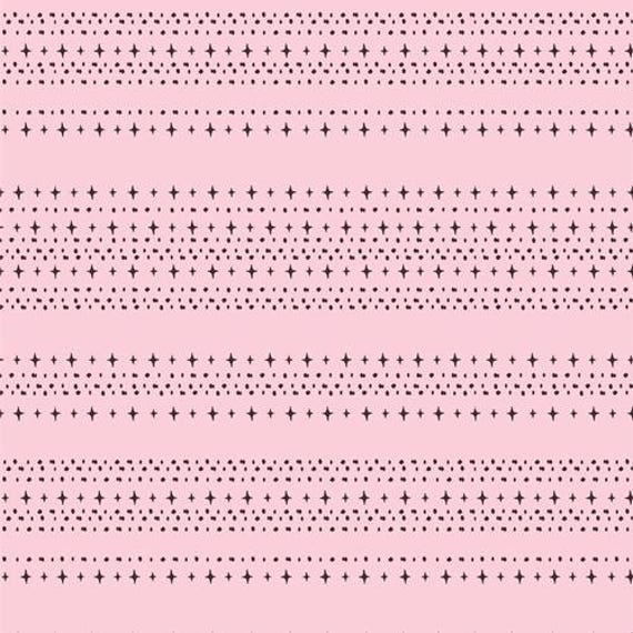 Ghostly & Haunted fabric collection, by AGF, Stars Aligned Sweet, in pink, sold by the yard