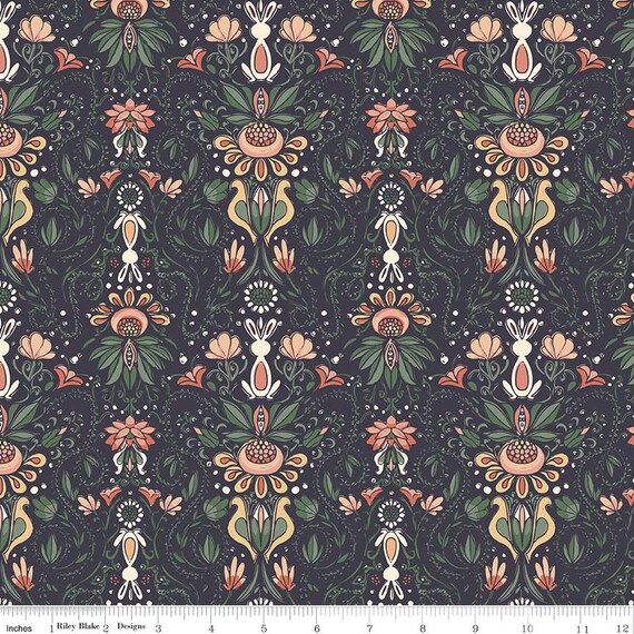 Elegance Main Midnight, By Corinne Wells, For Riley Blake Designs, Sold by the 1/2 yard or the yard