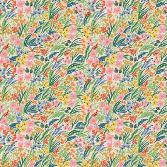 Bramble, Lea, Cream Fabric, RP909-CM1, Rifle Paper Co, Cotton + Steel, RJR, Sold by the 1/2 yard or the yard