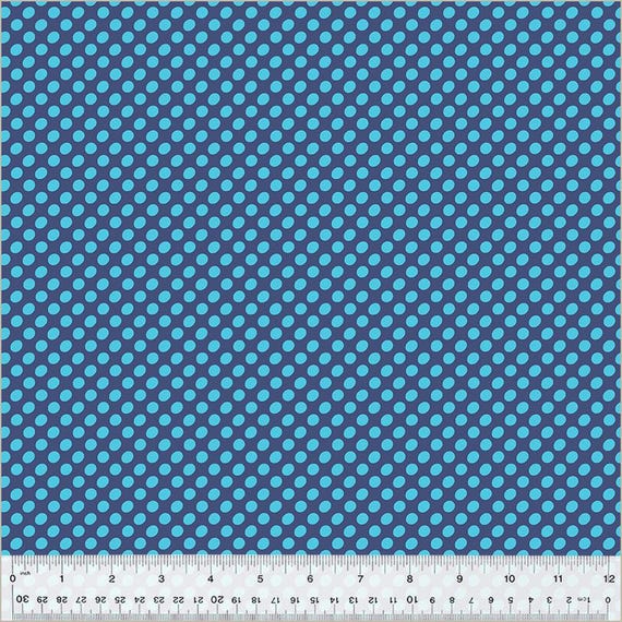 DOT TO DOT, Diva Blue, by Heather Givans, Windham Fabrics, sold by the 1/2 yard or the yard