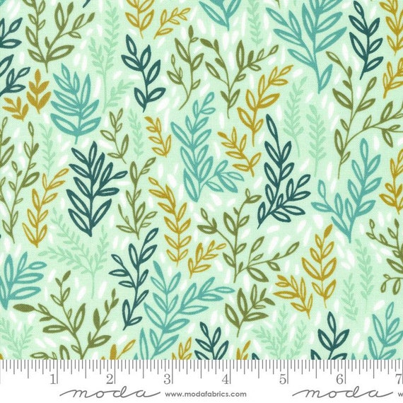 Willow, Meadow, Mist, 36062 18 , by 1 Canoe 2, 36060 20, Moda Fabrics, sold by the 1/2 yard or the yard