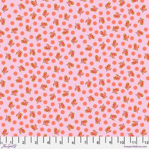 Untamed, By Tula Pink,Impending Bloom, in Lunar, sold by the 1/2 yard or the yard