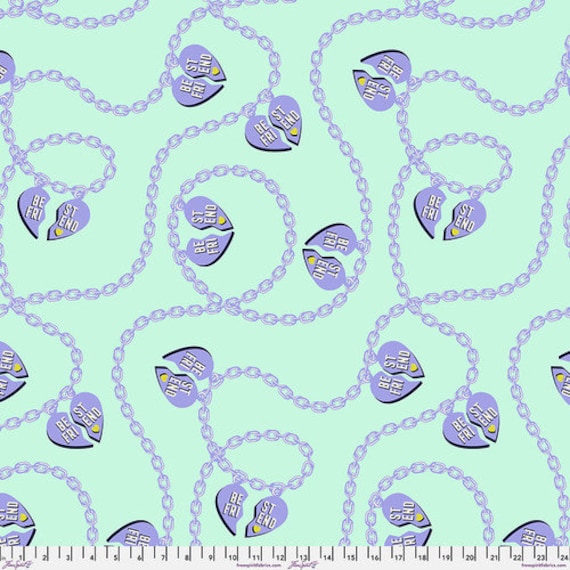 Besties, Big Charmer 108 - Bluebell, wide back, by Tula Pink, for FreeSpirit Fabrics, sold by the yard