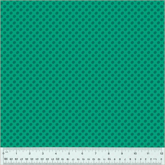 DOT TO DOT, Deep Mint, by Heather Givans, Windham Fabrics, sold by the 1/2 yard or the yard