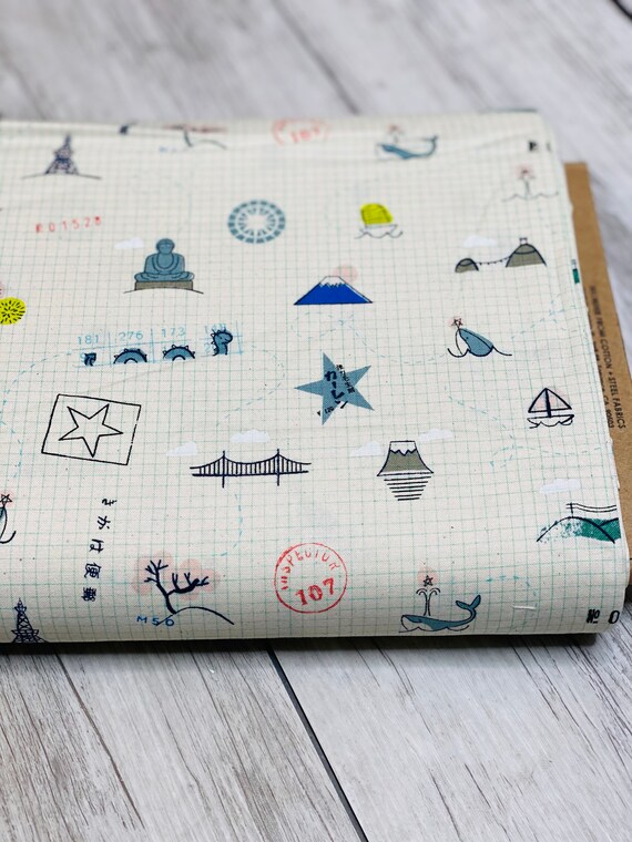 Sightseeing- Sand Dollar from Kujira & Star Collection by Rashida Coleman-Hale for Cotton + Steel-  Sold by the 1/2 yard or the yard