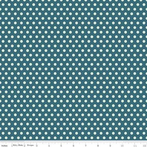 Serendipity 2, Dots, in Rain, C17307-Rain By Minki Kim, Riley Blake Designs, sold by the yard