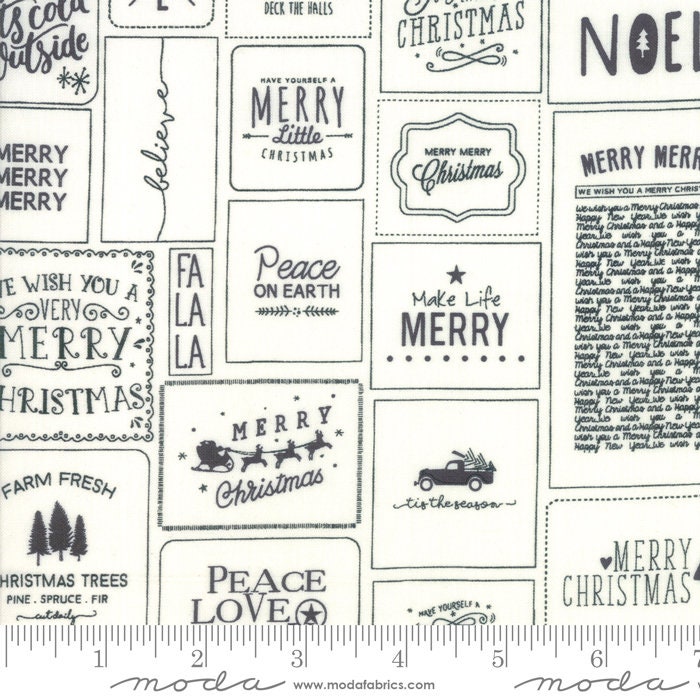 The Christmas Card Cream Charco, By Sweetwater, 5770 13 Moda, Sold by