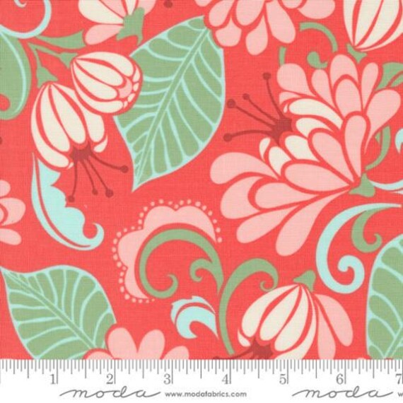 Tango Sarabande, in Tangerine, 27330 12, By Kate Spain, Moda, sold by the 1/2 yard or the yard