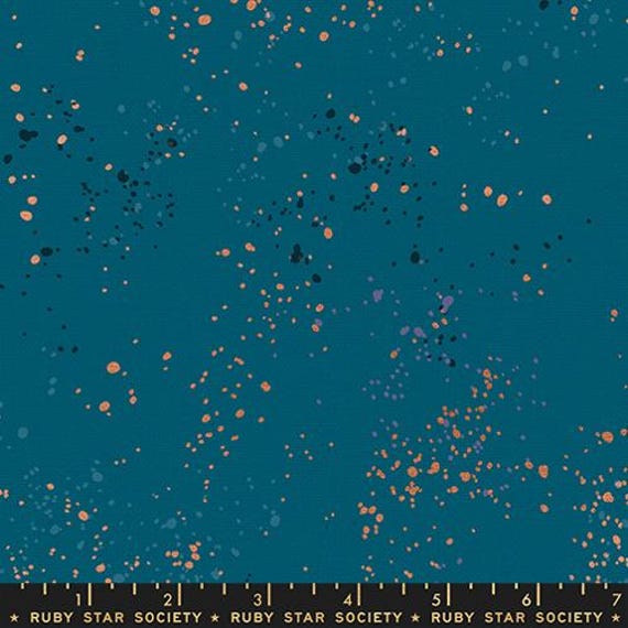 Speckled, Canvas, Metallic Teal, RS1117 53LM, Ruby Star, Sold by the yard