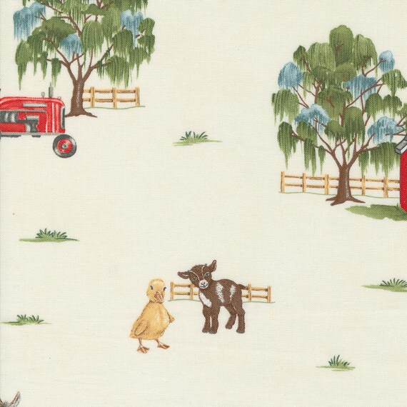 Willows Farm, All Over Landscape, in Cloud, By Deb Strain, 56100 11, for Moda, sold by the 1/2 yard or the yard