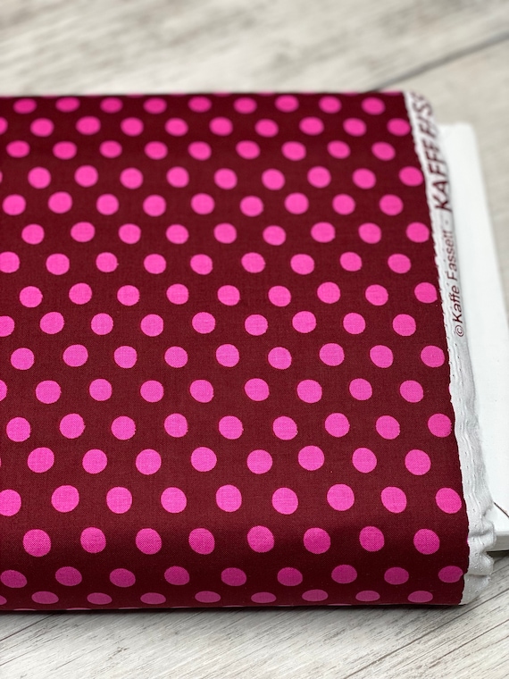 Spot, Merlot, Classics Kaffe Fassett, for the Kaffe Fassett Collective, for Free Spirit, sold by the 1/2 yard or the yard