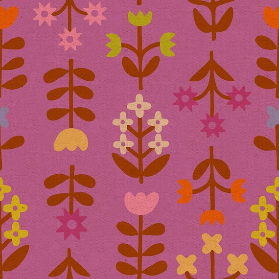Favorite Flowers, Vintage  Flowers, CANVAS, in Wildflower, By Ruby Star Society, RS5151 16L Ruby Star, sold by the 1/2 yard or the yard