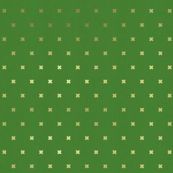 Cotton + Steel Basics - Xoxo - Picnic Metallic Fabric-C5001-008- Sold by the 1/2 yard or the yard
