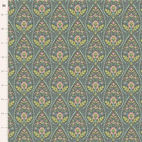 Sanctuary, Adina, in Greygreen, Tilda Fabrics, sold by the yard