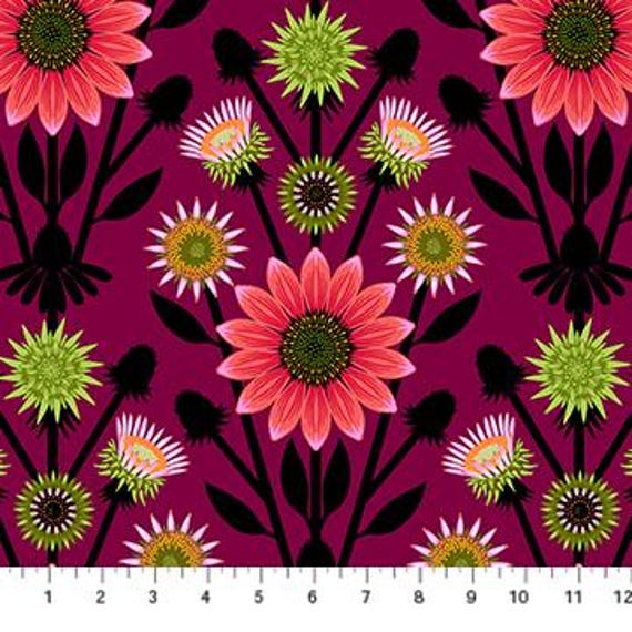 Iconic, in Eggplant, AMT122-99L, By Anna Maria Parry, Anna Maria Textiles, sold by the yard