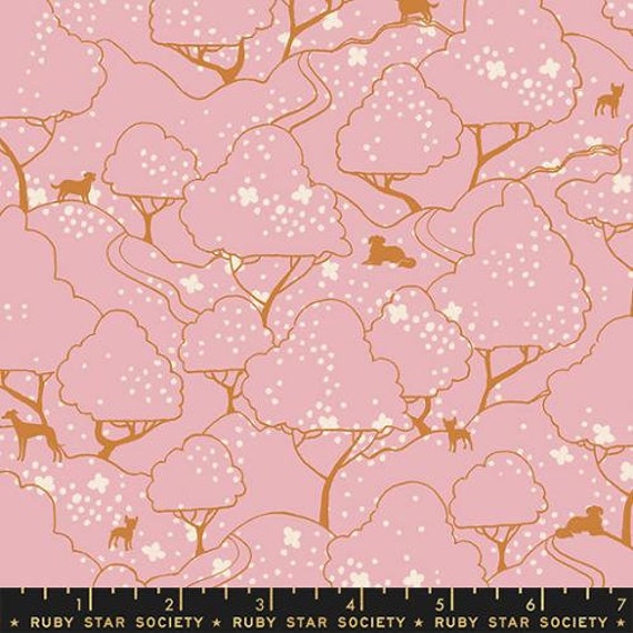 Dog Park, in Lavender, RS2098 13 By Sarah Watts, Ruby Star Society, Moda, sold by the 1/2 yard or the yard