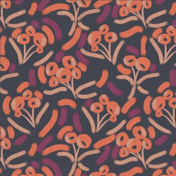 Glory - Luella - Blackberry Punch Unbleached CANVAS Fabric- MC205-PU2UC- Cotton + Steel- Sold by the 1/2 yard or the yard