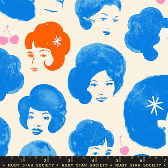 Sparkle Mart Blue Light Special RS0120 12 by Melody Miller, Ruby Star, Moda, sold by the yard